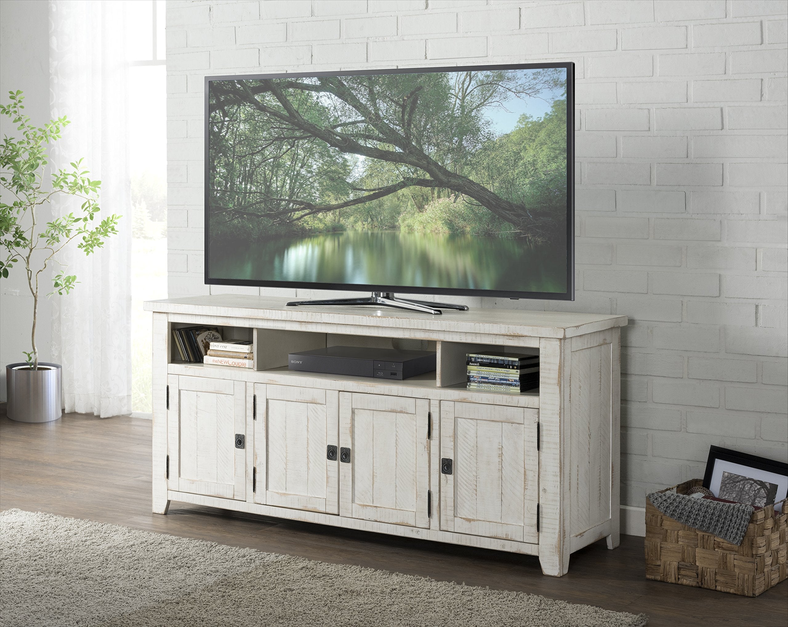 Martin Svensson Home Nantucket 65&quot; Tv Stand, Antique White