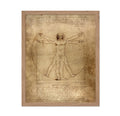 Poster Master Classic Leonardo Da Vinci Poster - Vintage Renaissance Print - Gift for Artist, Friend - Vitruvian Man, Proportion