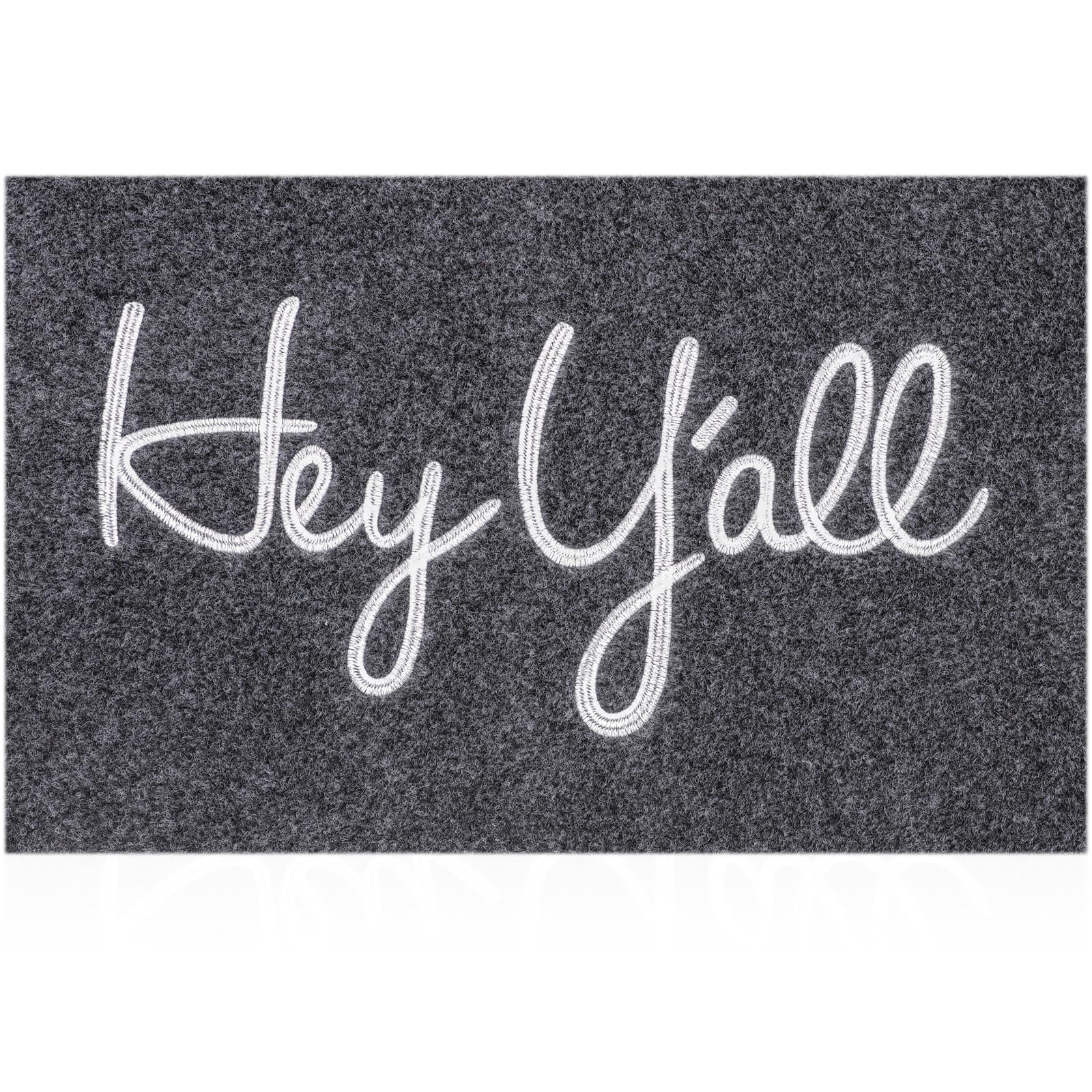 Hlfmvwe Door Mats Outdoor Welcome Hey Y'All Doormats For Front Door Indoor Entrance Low Profile Non Slip Rubber Heavy Duty Backi