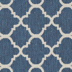 Safavieh Courtyard Collection 2'7' X 5' Navy/Beige Cy6918 Trellis Indoor/ Outdoor Waterproof Easy Cleaning Patio Backyard Area Rug