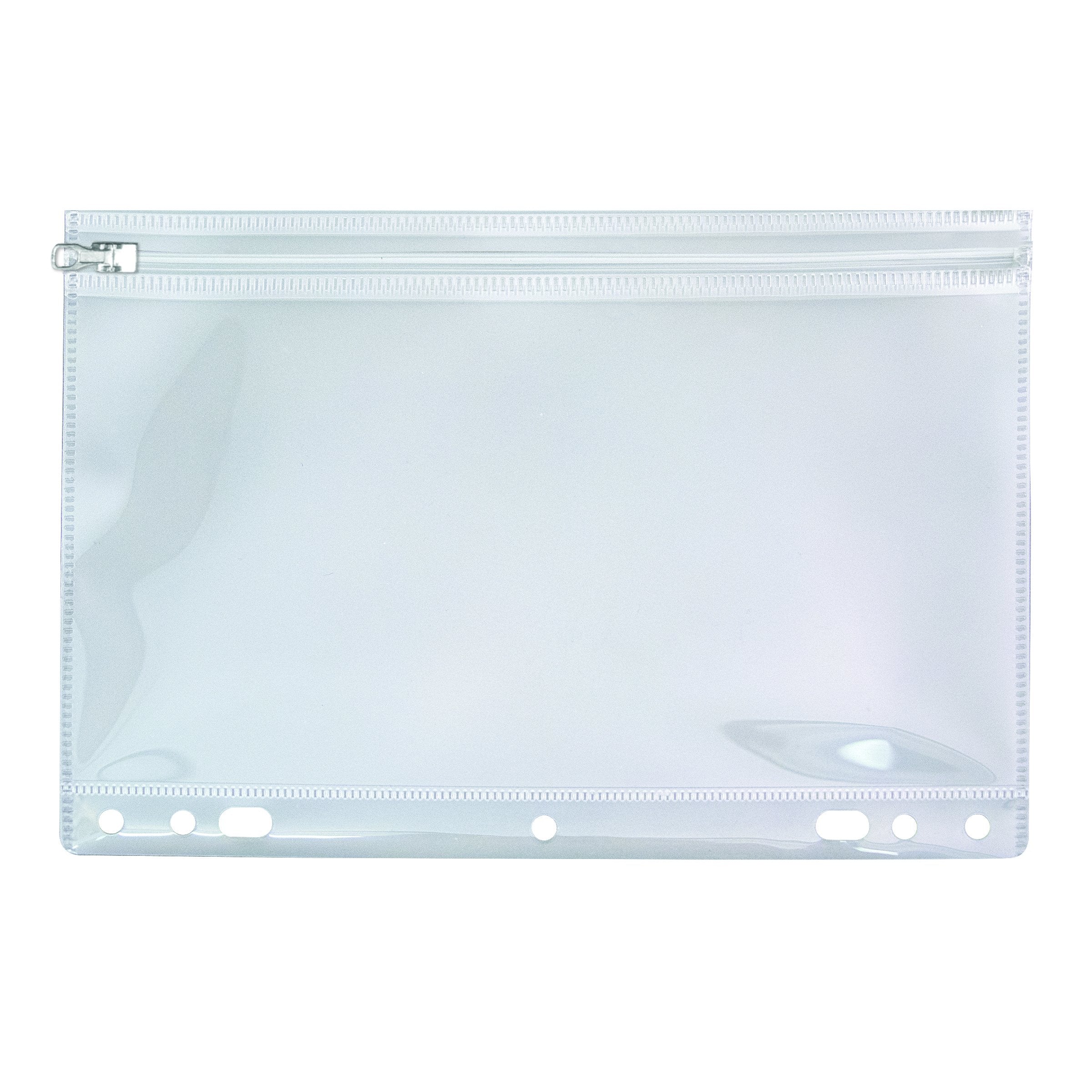 Advantus Zip-All Pocket For Ring Binders, 6 X 9.5 Inches, Frosted, See-Through (Ang51)