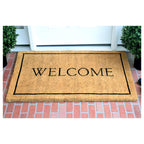 Calloway Mills Az104813048 Welcome Border, 100% Coir Doormat, 30' X 48' X 1.50', Natural/Black