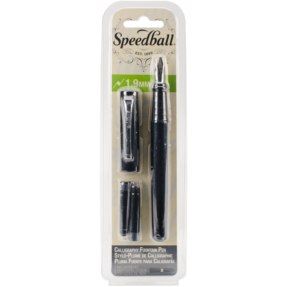 Speedball 002902 Calligraphy Fountain Pen 1.9Mm - Fountain Pen - 1.9Mm - Black Ink