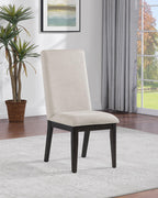 Coaster Home Furnishings Hathaway Upholstered Dining Side Chair Cream (Set of 2)