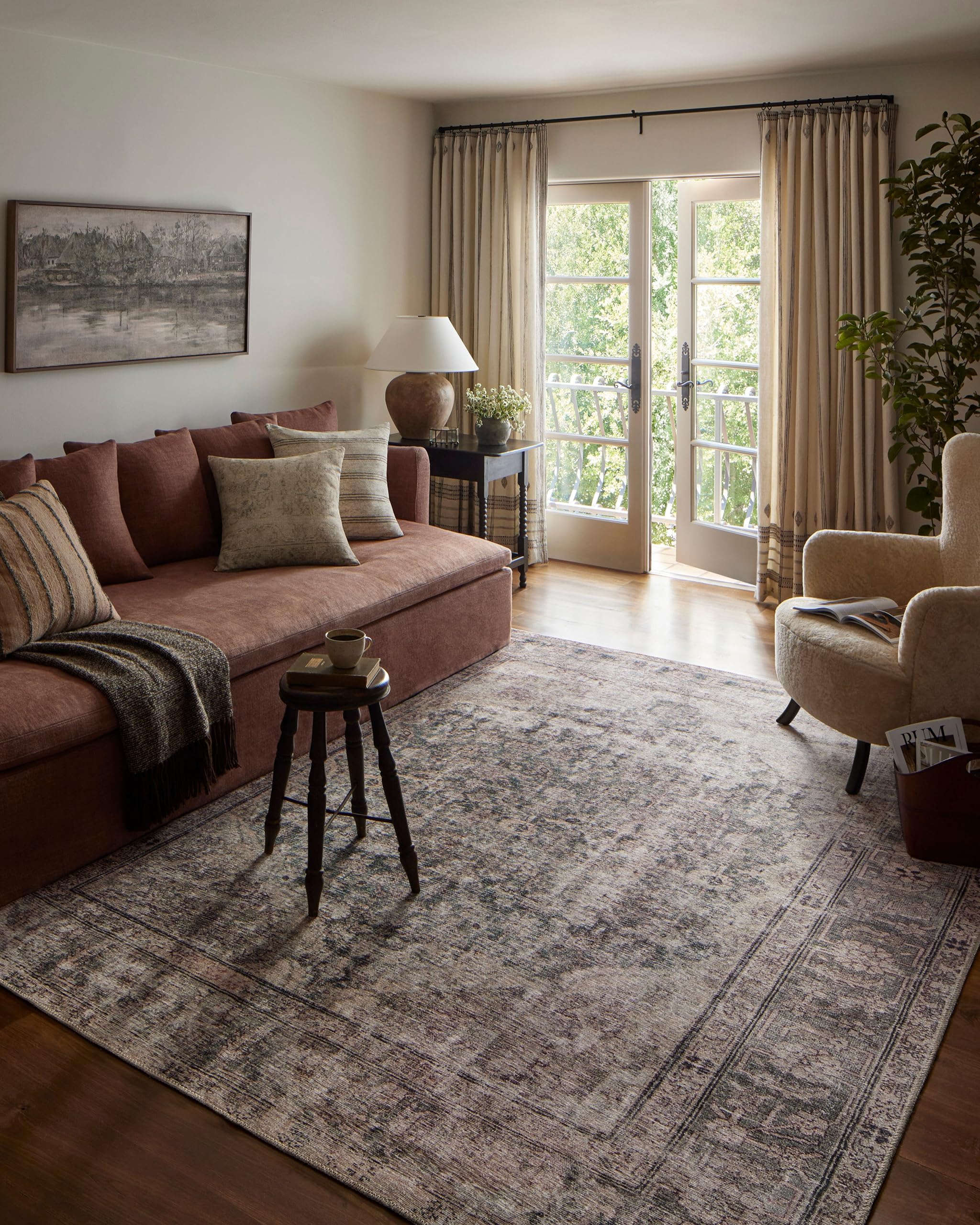 Loloi Amber Lewis x Georgie Lagoon/Beige 3-0 x 10-0 Runner Rug