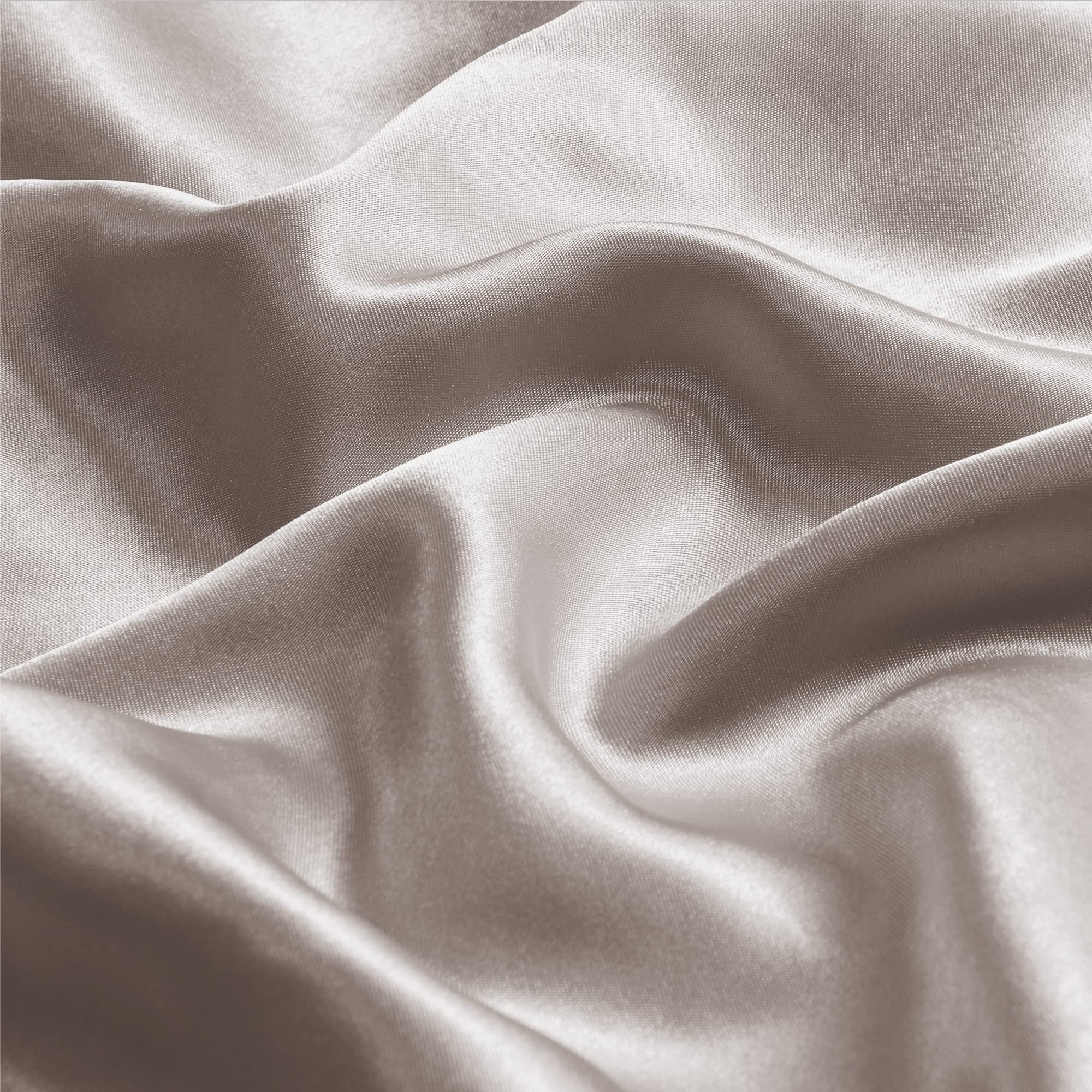 Bedelite Satin Pillowcase With Zipper, Rose Taupe Pillow Cases Queen Size Set Of 2, Super Soft And Cooling Similar To Silk Pillo