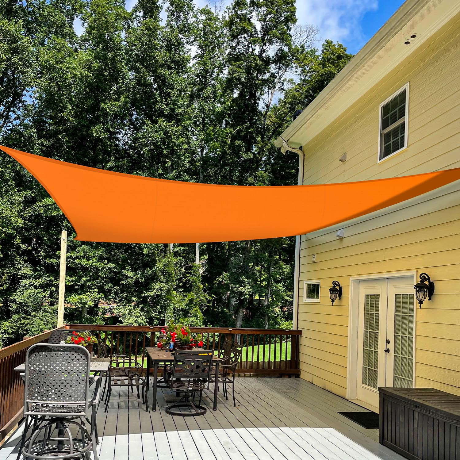 Tang Sunshdes Depot 21' X 21' Sun Shade Sail Square Canopy Shade Cover Uv Block For Backyard Pergola Porch Deck Garden Patio Out