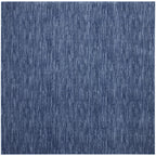 Nourison Essentials Indoor/Outdoor Navy Blue 9' X Square Area Rug, Easy Cleaning, Non Shedding, Bed Room, Living Room, Dining Ro