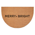 Calloway Mills 109122436Hc Ultra Modern Merry & Bright Half Round Doormat 24' X 36'