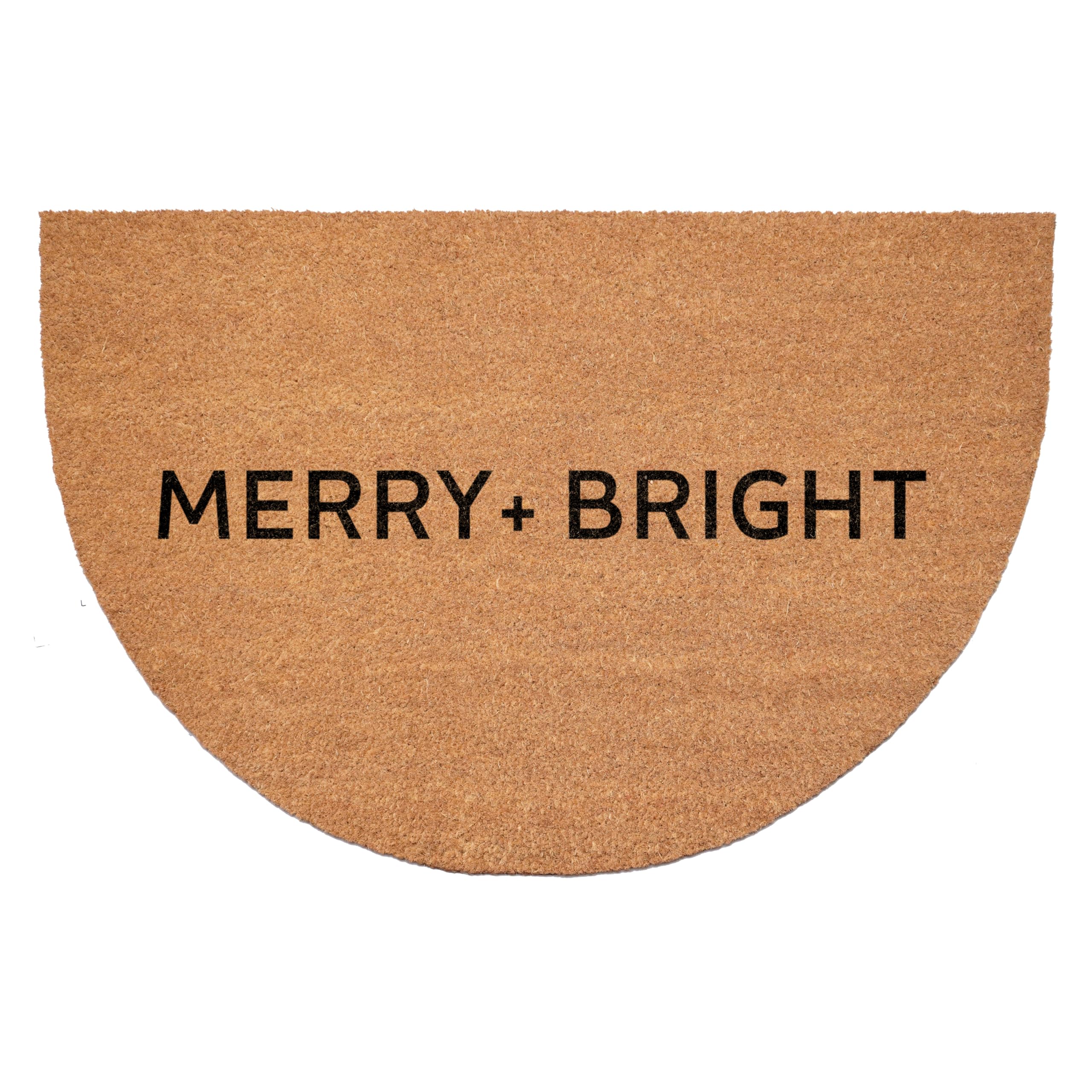 Calloway Mills 109122436Hc Ultra Modern Merry & Bright Half Round Doormat 24' X 36'