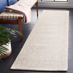 Safavieh Abstract Collection Runner Rug - 2'3'' x 6', Ivory & Grey, Handmade Wool, Ideal for High Traffic Areas in Living Room, 
