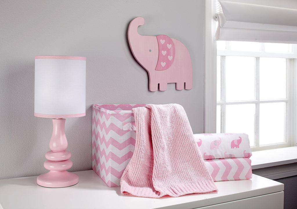 Little Love By Nojo Separates Collection Chevron Nursery Organizer, Pink/White