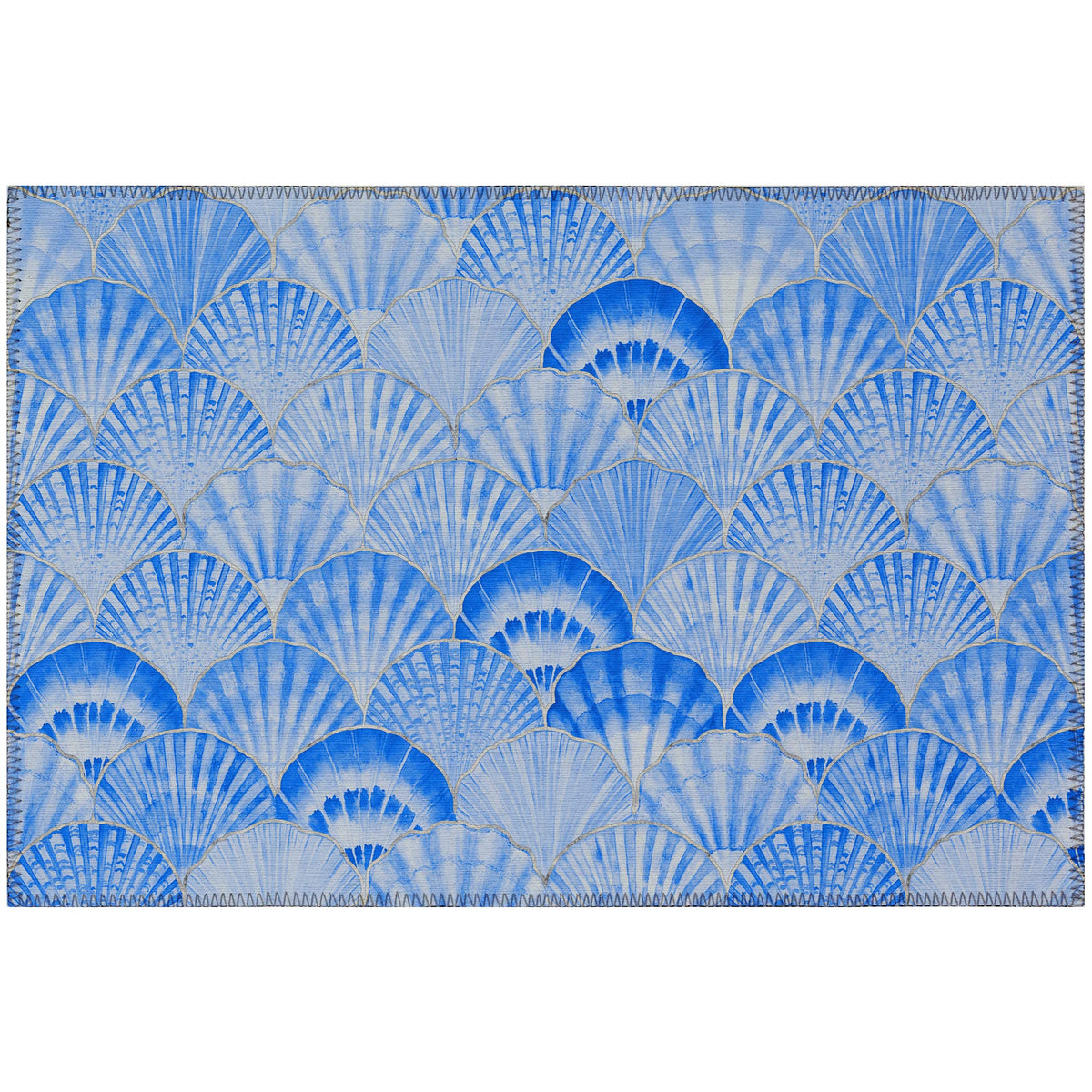 Addison Rugs Surfside Asr32 Blue 3' X 5' Indoor Outdoor Area Rug, Easy Clean, Machine Washable, Non Shedding, Bedroom, Living Room, Dining Room, Kitchen, Patio Rug