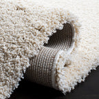 Safavieh Milan Shag Collection Runner Rug - 2' X 12', Ivory, Solid Design, Non-Shedding & Easy Care, 2-Inch Thick Ideal For High