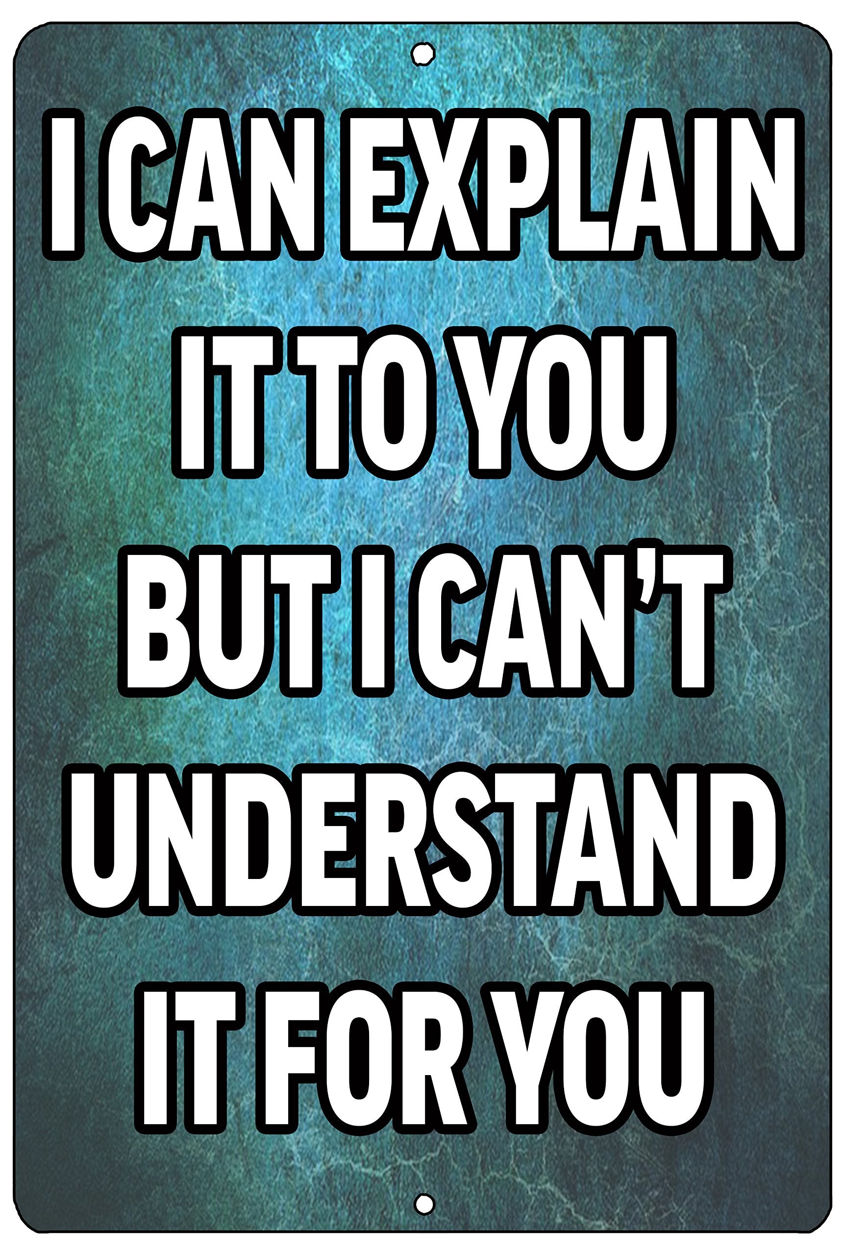 Rogue River Tactical Funny Teacher Metal Tin Sign Wall Decor I Can Explain Teaching Classroom