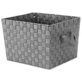 Whitmor INC 13x15x10 Gry Woven Tote, 13 by 15 by 10''