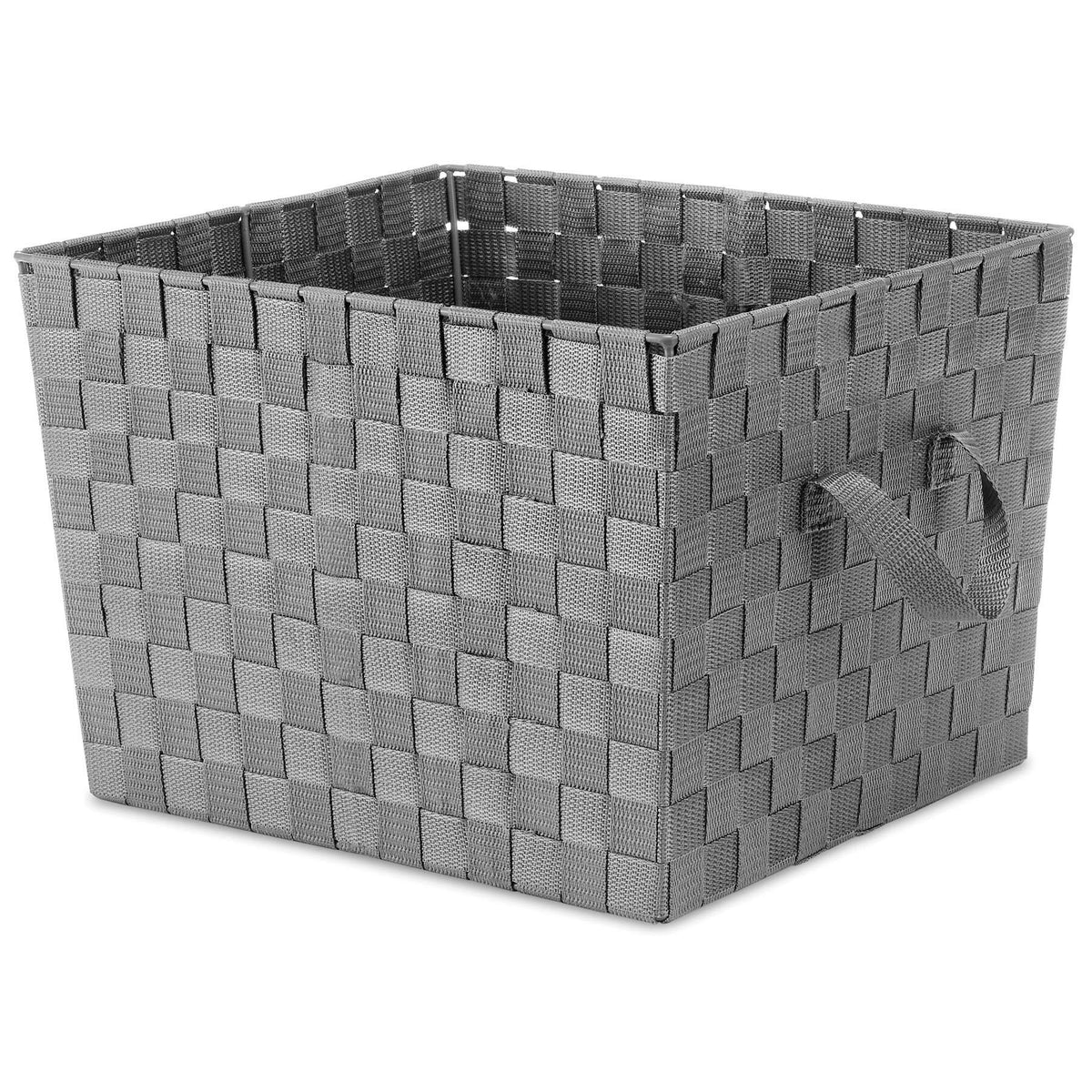 Whitmor INC 13x15x10 Gry Woven Tote, 13 by 15 by 10''