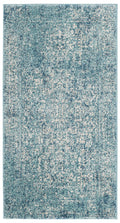 SAFAVIEH Evoke Collection 22 x 4 Blue/Ivory EVK256C Oriental Distressed Non-Shedding Living Room Bedroom Accent Rug