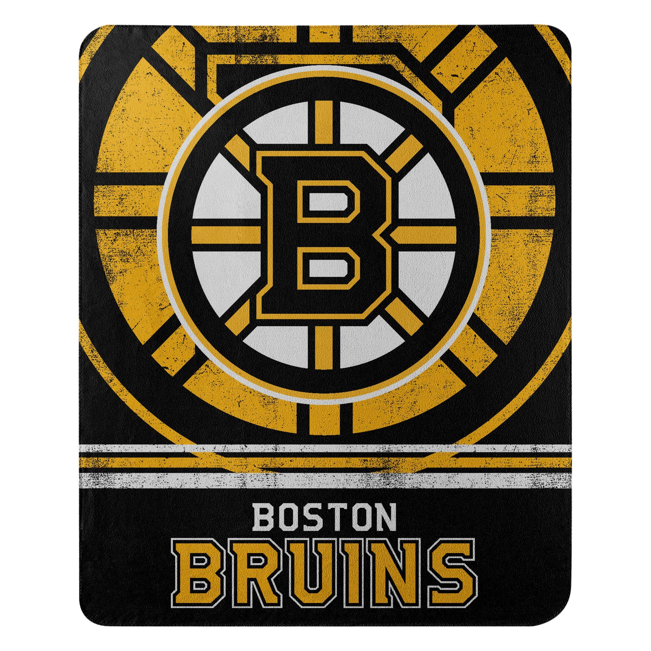 Northwest Nhl Boston Bruins Unisex-Adult Fleece Throw Blanket, 50' X 60', Fade Away