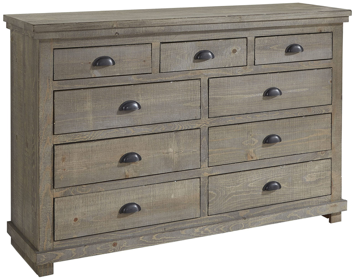 Progressive Furniture Willow Drawer Dresser, Weathered Gray