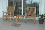 Anderson Teak Set-4 Del-Amo 3 Piece Rocker Outdoor Armchair Set