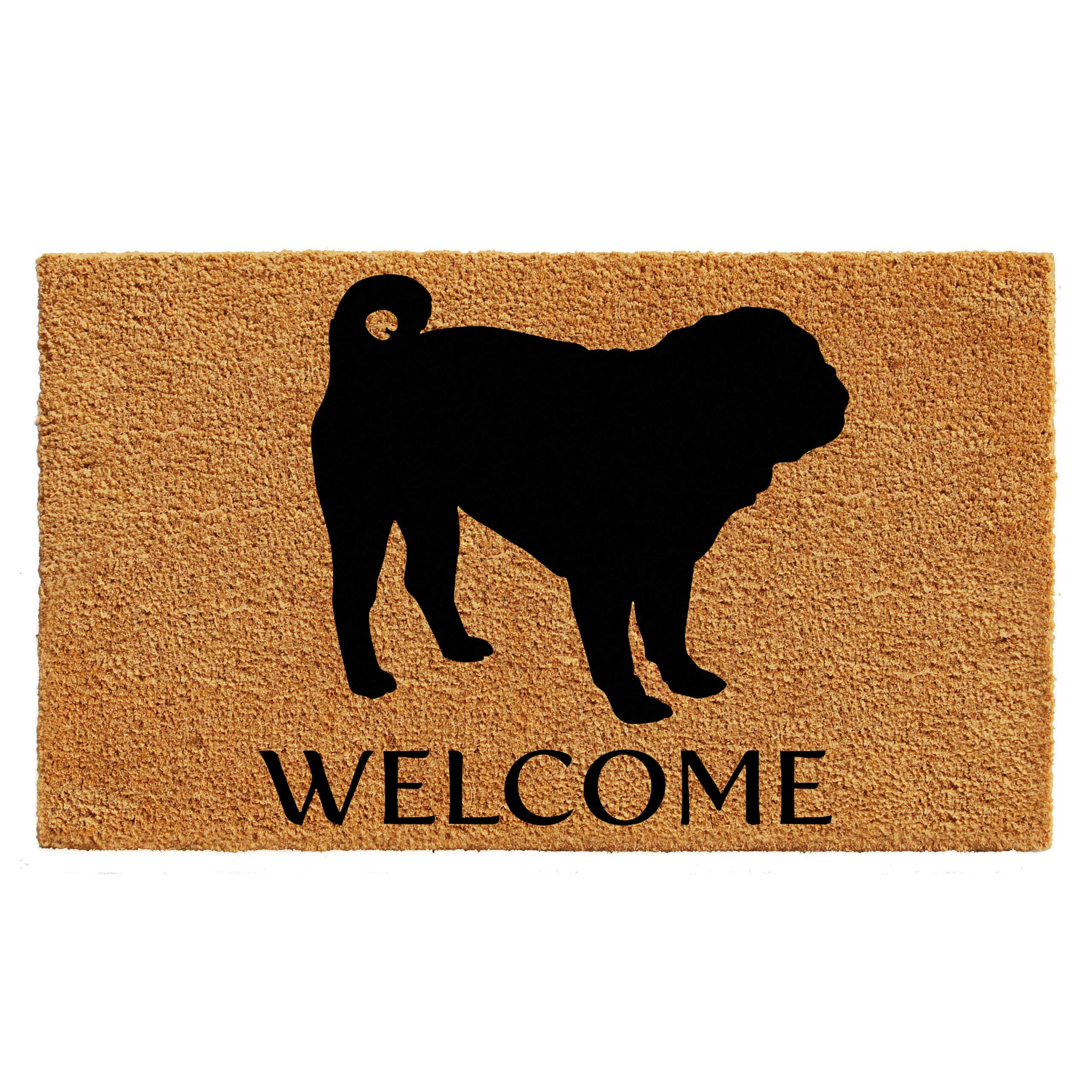 Calloway Mills Az105742436 Pug Doormat, 24' X 36', Natural/Black