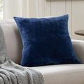 Evolive Soft Micromink, Faux Fur, Faux Velvet Euro Sham Cover Pillowcase Replacement With Zipper Closure (26'X26' Euro Sham, N