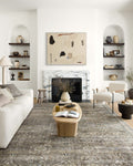 Loloi LAYLA Collection, LAY-13, Antique / Moss, 9-0 x 12-0, .13 Thick, Area Rug, Soft, Durable, Vintage Inspired, Distressed, 