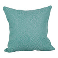 Blazing Needles Square Polyester Jacquard Throw Pillow, 17", Mabul Seaglass