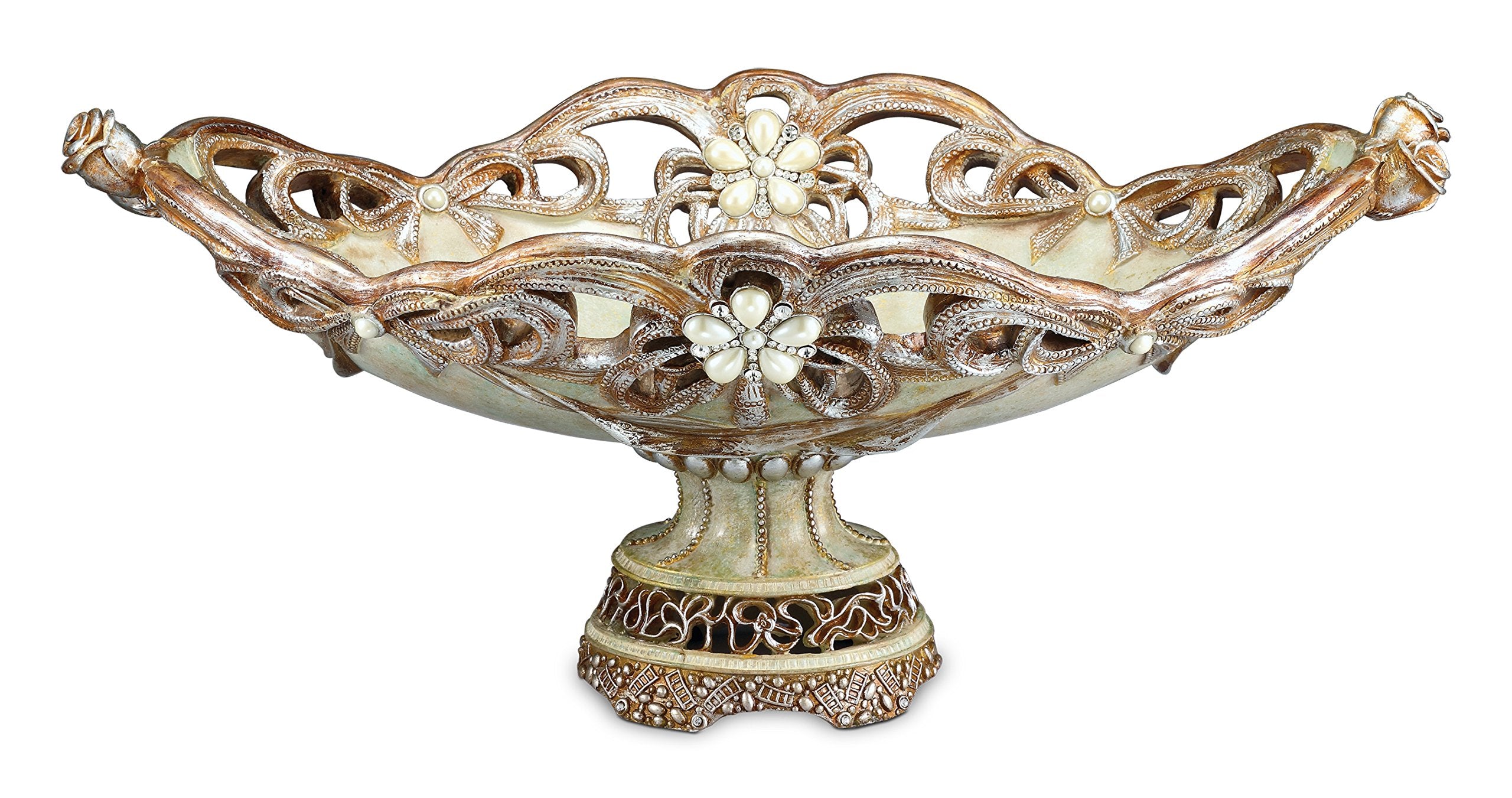OK Lighting Vintage Decorative Fruit Bowl