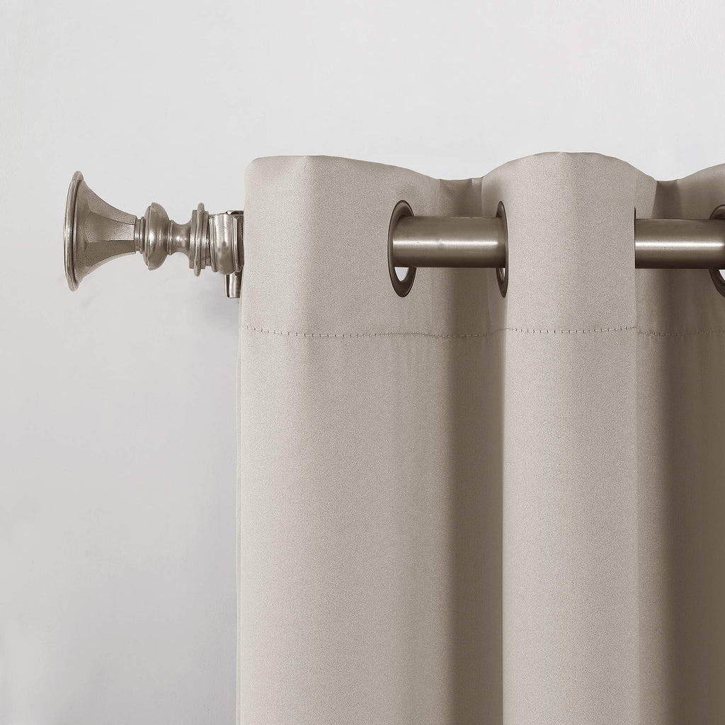 Sun Zero Barrow Energy Efficient Grommet Curtain Panel Pair