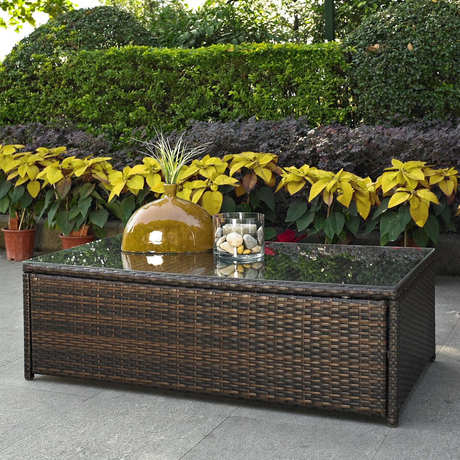Crosley Furniture Palm Harbor Outdoor Coffee Table - Thumbnail 2