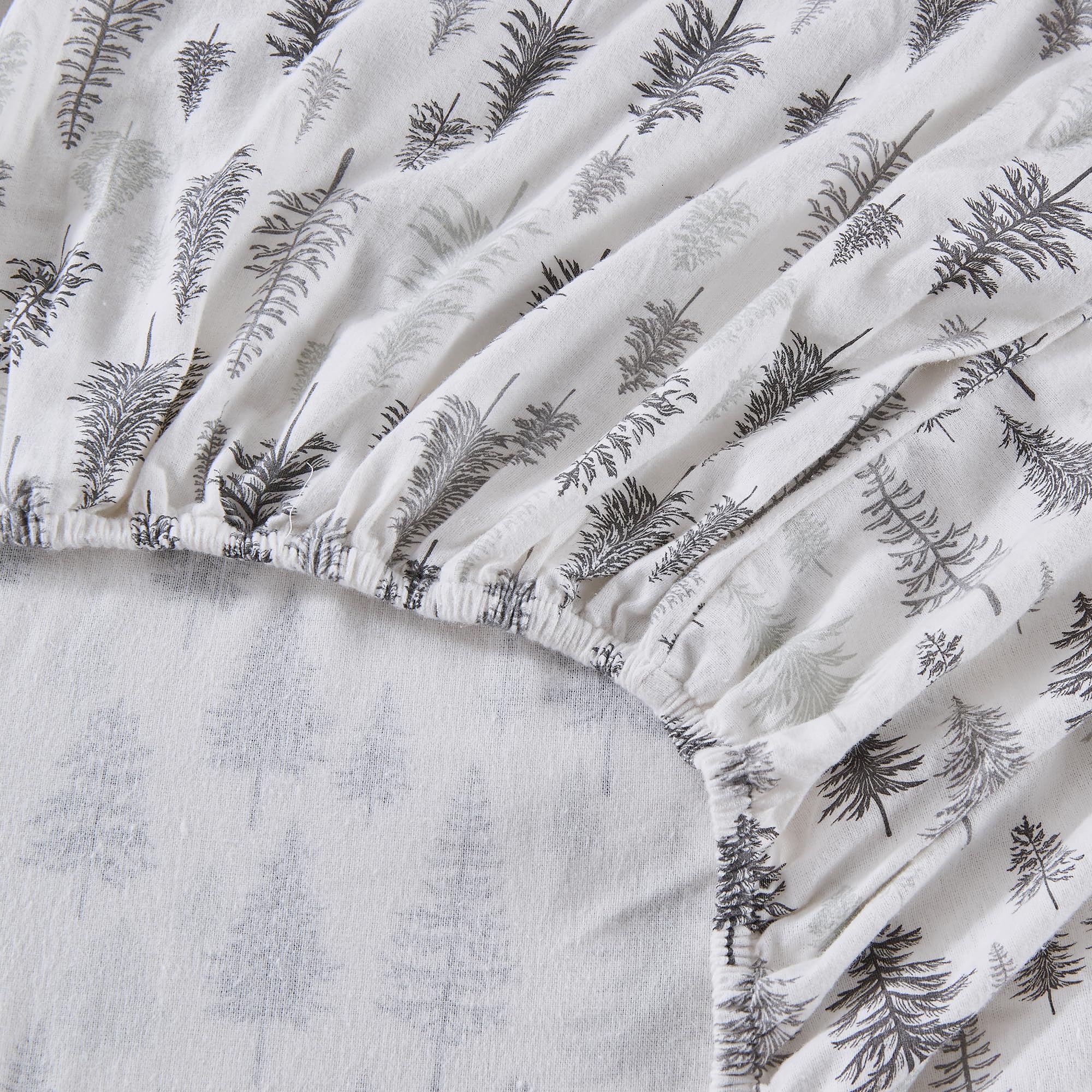 100% Turkish Cotton Twin Size Flannel Bed Sheet Set - Novelty Printed Cotton Bedding Sheets & Pillowcases - Double-Brushed Flann