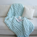 Maetoow Chenille Chunky Knit Blanket Throw (40  50 Inch), Handmade Warm & Cozy Blanket Couch, Bed, Home Decor, Soft Breathable F
