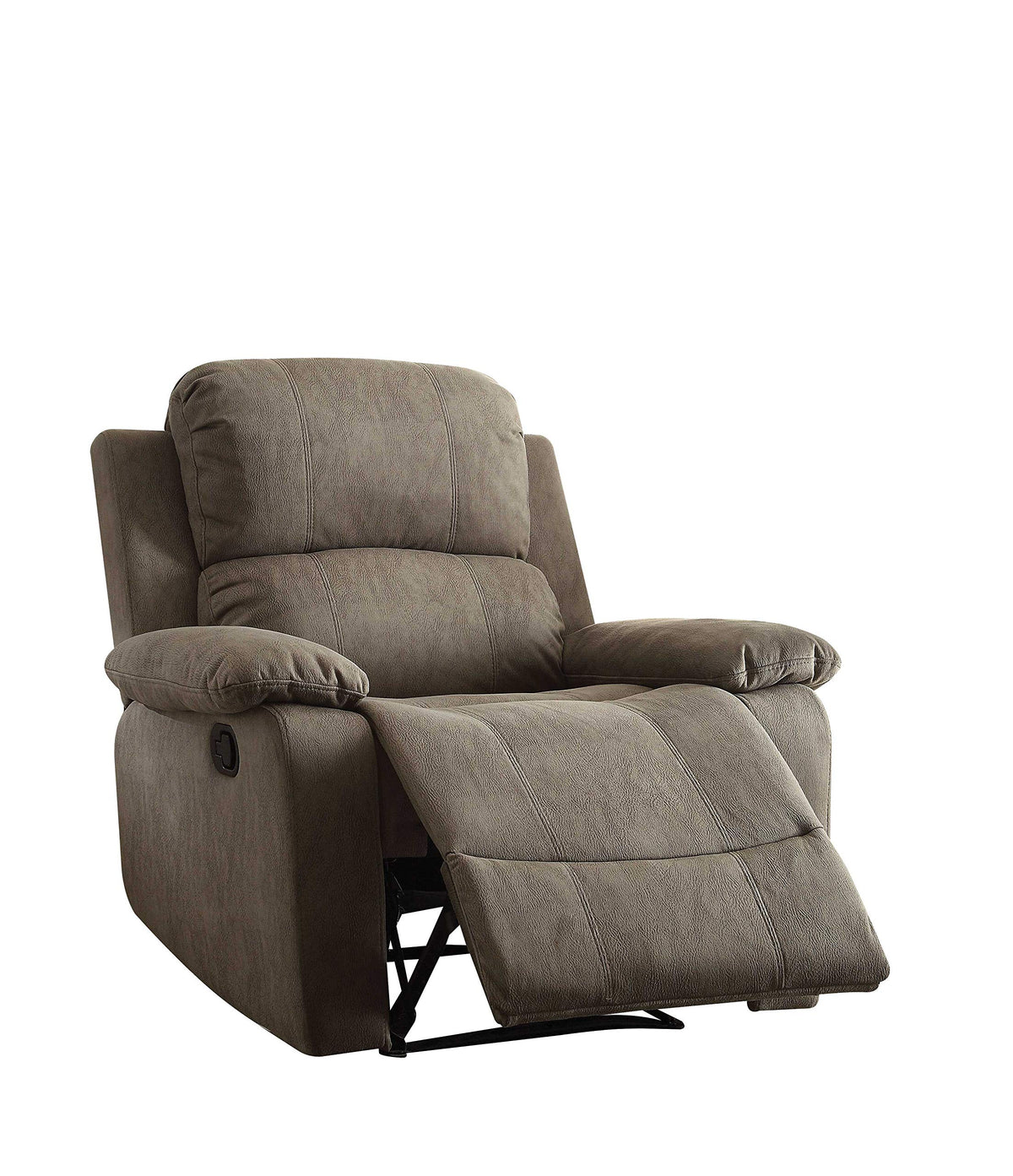 HomeRoots Furniture Recliner in Gray Multicolor