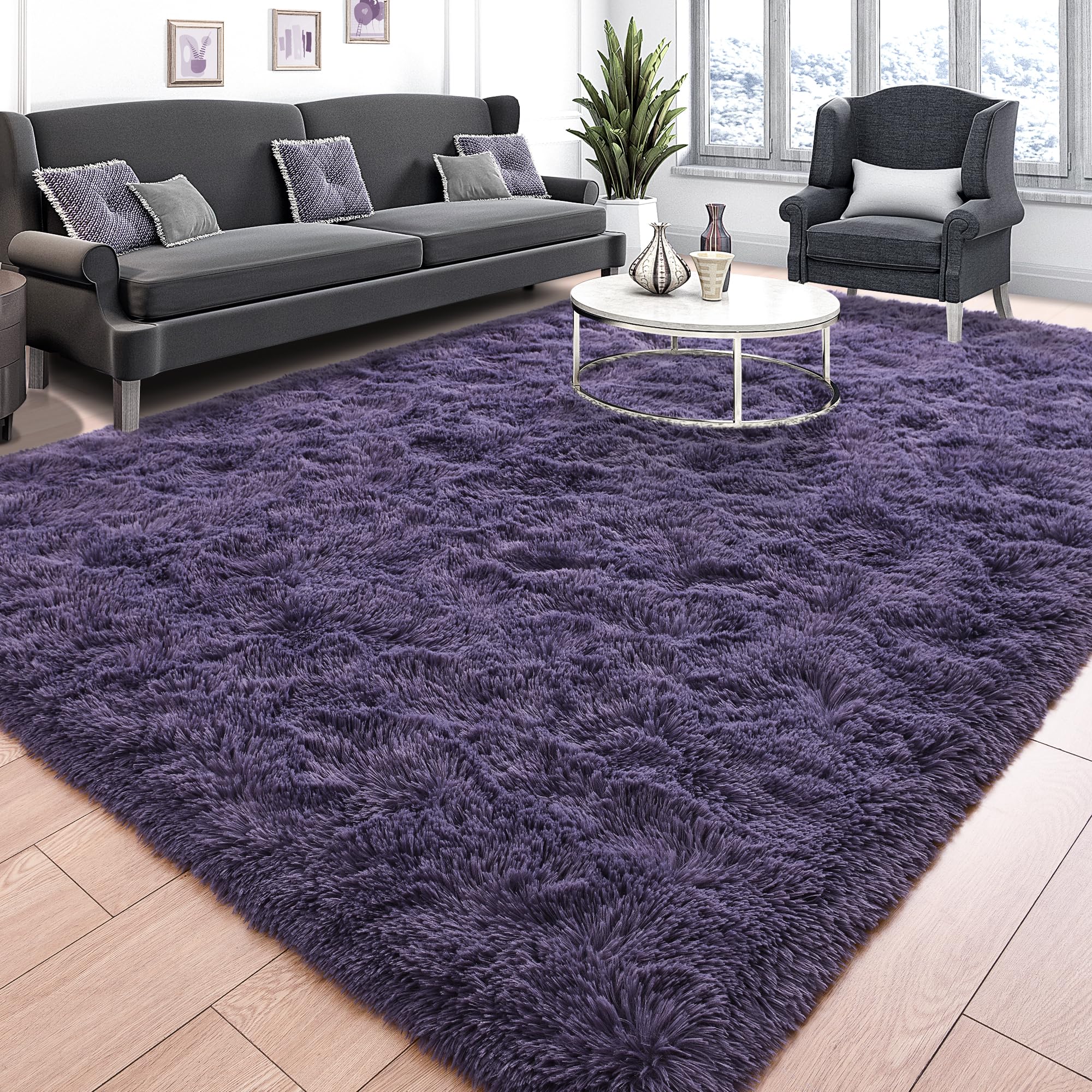 Tepook Super Soft Fluffy Rug for Bedroom, Modern Shaggy Rug Fuzzy Kids Rug for Living Room, Plush Indoor Nursery Home Decor Dorm