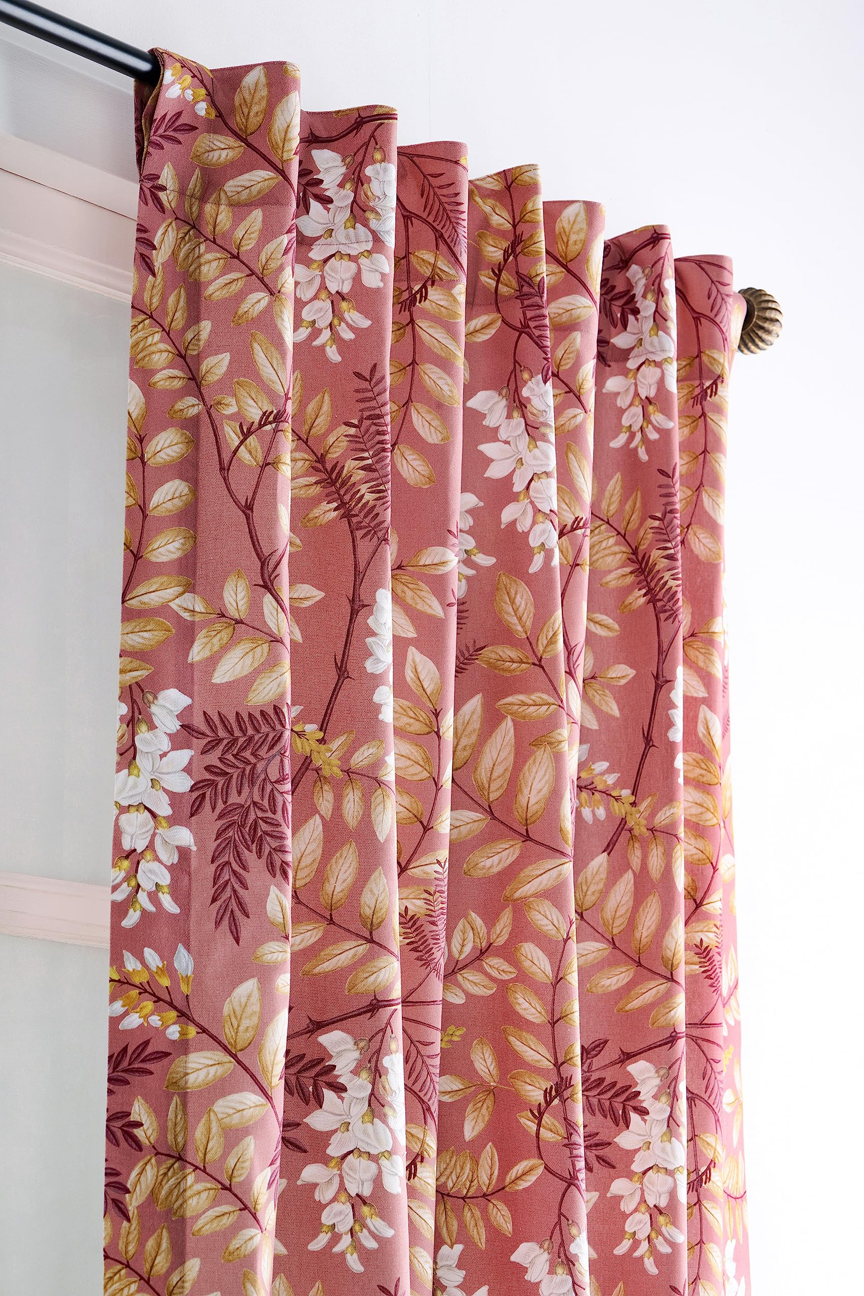 Maison D' Hermine Curtain 100% Cotton One Panel 50''X124'' Light-Filtering Sheer, Easy Hanging With A Rod Pocket & Loop For Livi