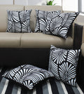 Airwill Cotton Themed Cushion Covers For Cushions & Pillows (Black & White, Pack Of 5)