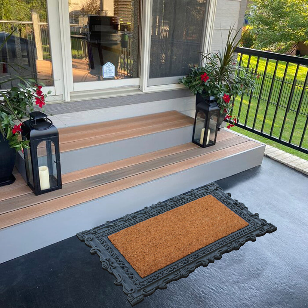 A1 Home Collections Entrance Door Mats, 30' X 60', Durable Large Doormat, Non-Slip Welcome Doormat, Rubber Backed Low-Profile