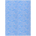 Addison Rugs Surfside Asr41 Blue 3' X 5' Indoor Outdoor Area Rug, Easy Clean, Machine Washable, Non Shedding, Bedroom, Living Room, Dining Room, Kitchen, Patio Rug