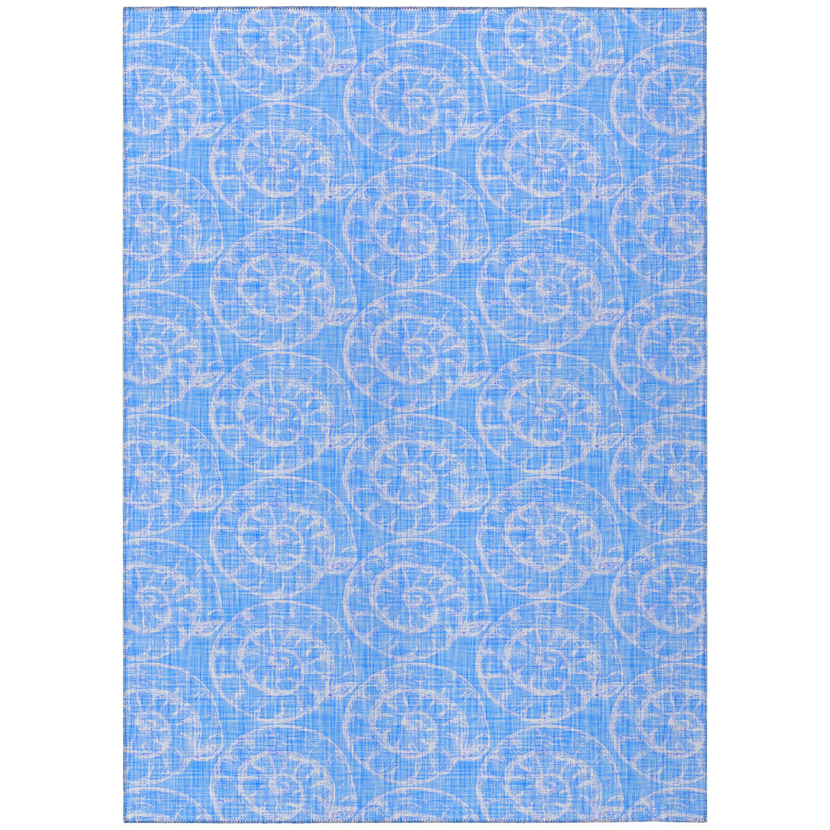 Addison Rugs Surfside Asr41 Blue 5' X 7'6&quot; Indoor Outdoor Rug, Easy Clean, Machine Washable, Non Shedding, Bedroom, Living Room, Dining Room, Kitchen, Patio Rug