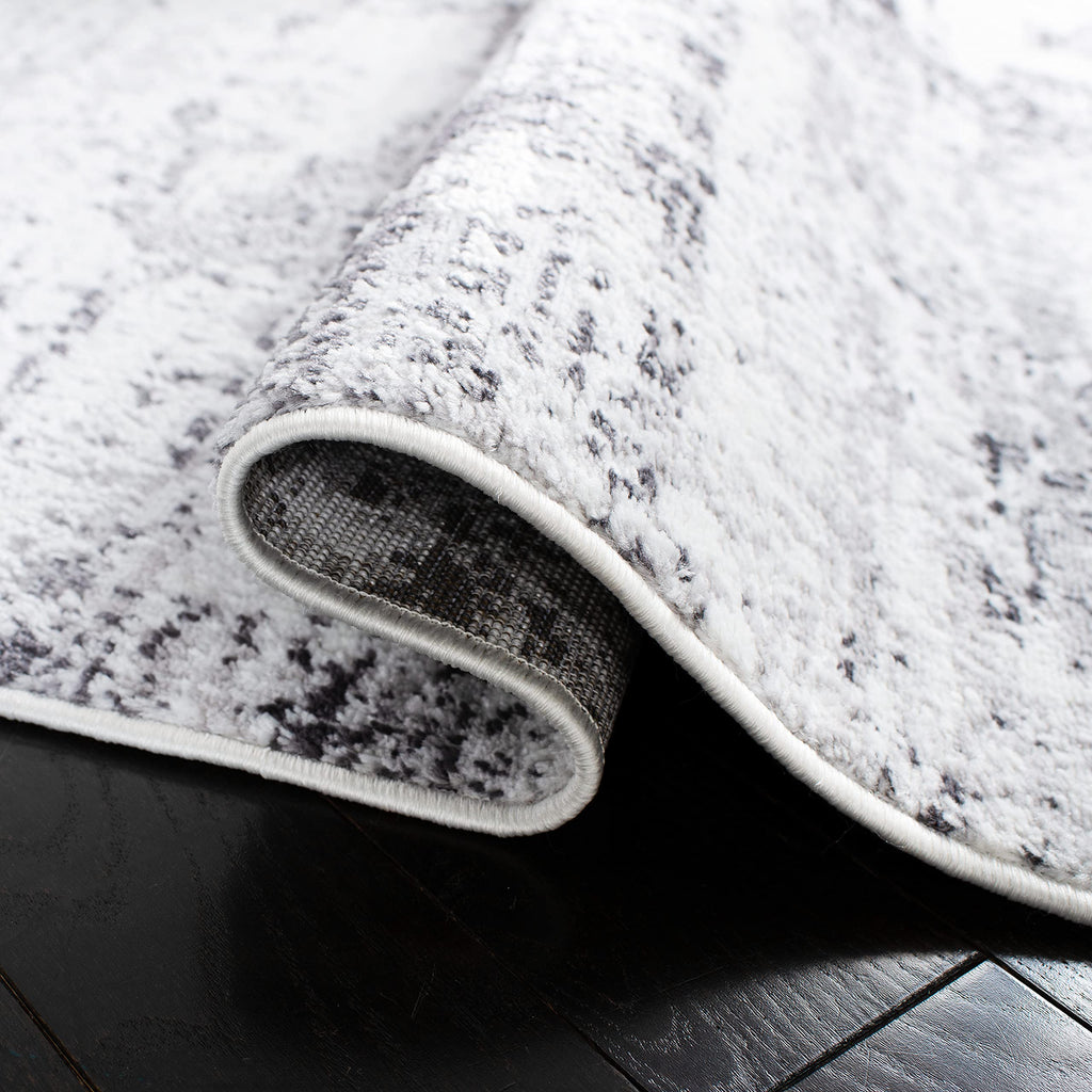 Safavieh Amelia Collection Runner Rug - 2'2'' X 14', Ivory & Grey, Modern Abstract Design, Non-Shedding & Easy Care, Ideal For H