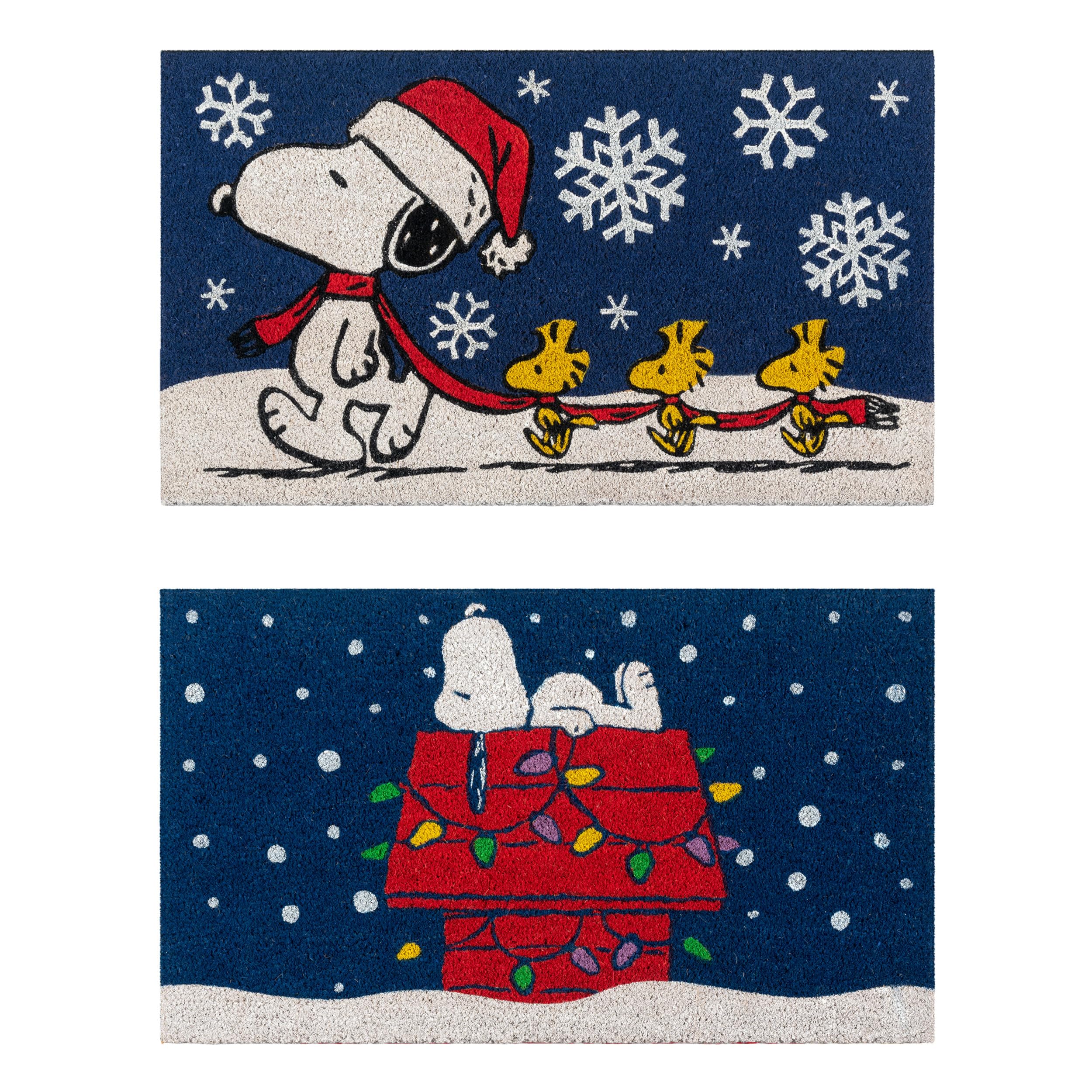 Gertmenian Peanuts Coir Mat (2-Pack), Welcome Mats For Front Door, Home Entrance, Garage, And Back Door, Home Decor, 20' X 34'