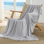 Bedsure Light Grey Cooling Blanket Twin XL - Bamboo Rayon Summer Bedding, Ice Cool & Lightweight, 60x90 for Hot Sleepers