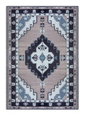 Balajeesusa Outdoor Rug - 6X9 Feet, Blue, Grey, Reversible, Portable, Duarable, Waterproof, Plastic Straw Patio Rugs, Large Rv C