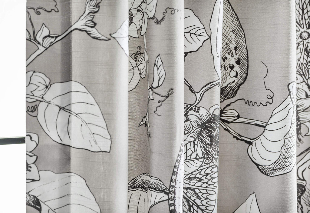 Maison D' Hermine Tailored Curtain 100% Cotton One Panel 50''X84'' Curtains, Easy Hanging With A Rod Pocket & Loop For Living Ro