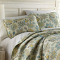 Southshore Fine Living, Inc. Oversized Quilt Set, Coverlet Bedspread 3-Piece Bohemian Floral Bedding Set With Two Matching Shams