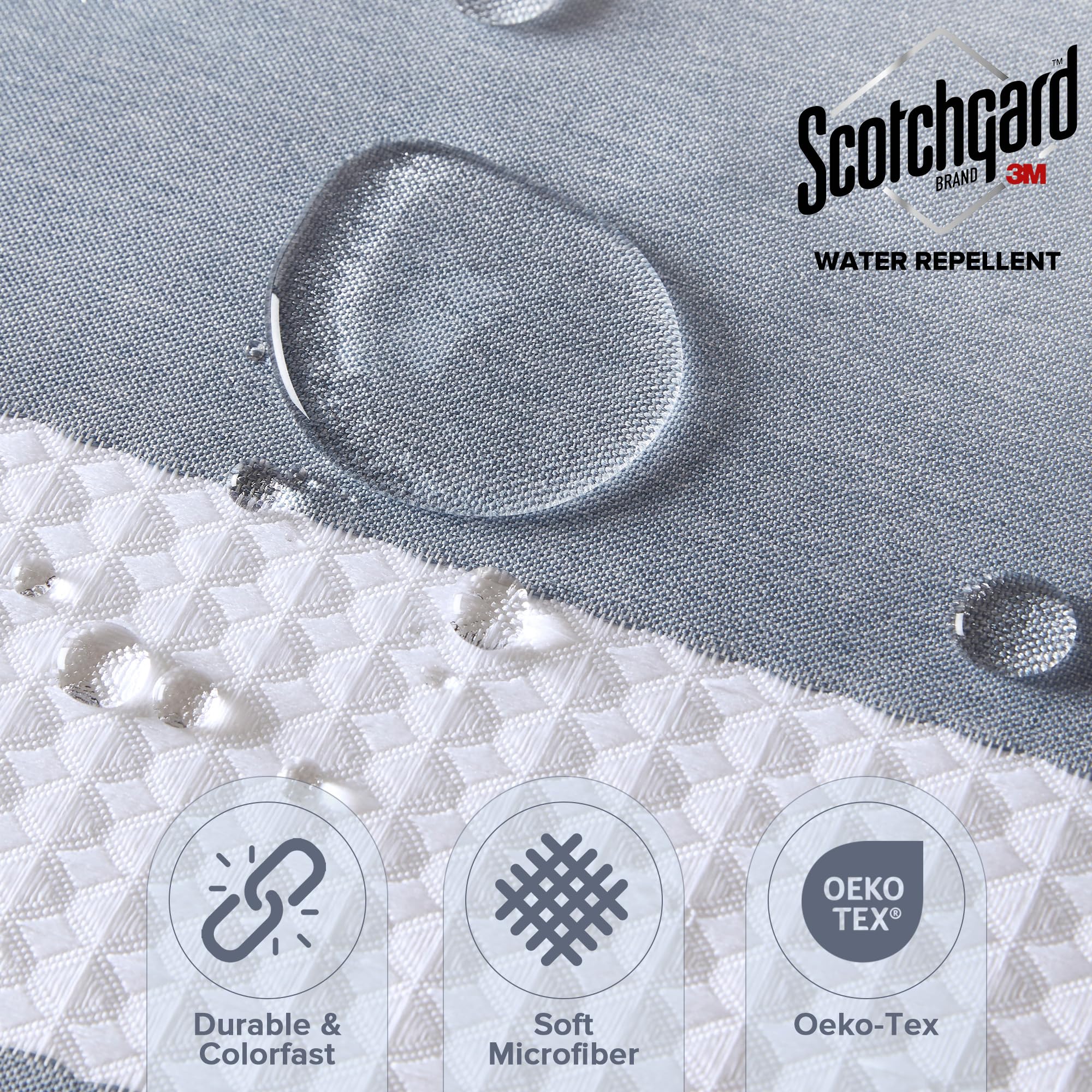 Madison Park Spa Waffle Shower Curtain Pieced Fabric Extra Long Premium Spa Quality Modern Shower Curtains For Bathroom, Tall 72X84, Indigo Blue