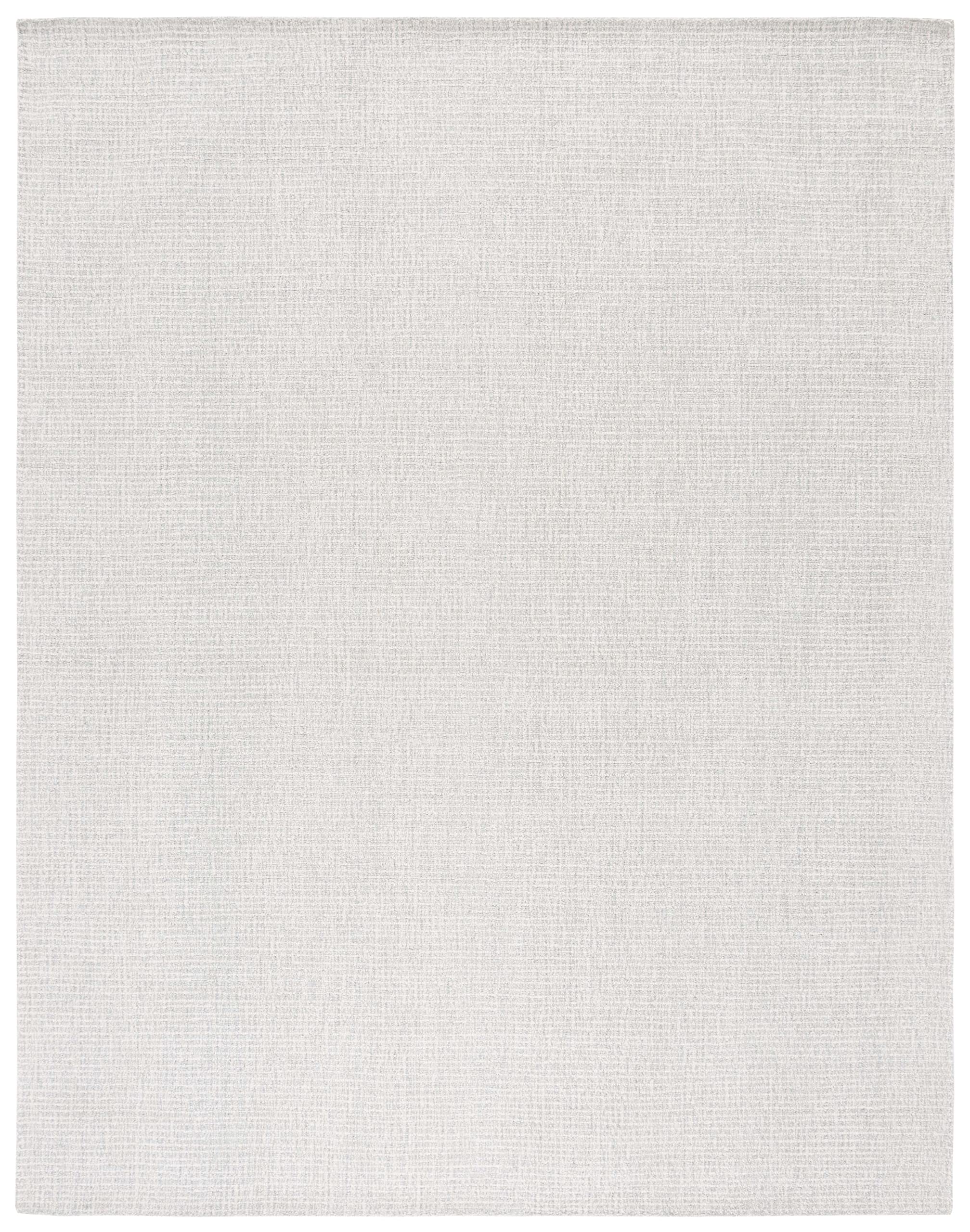 Safavieh Abstract Collection Area Rug - 9' X 12', Light Grey & Ivory, Handmade Wool, Ideal For High Traffic Areas In Living Room