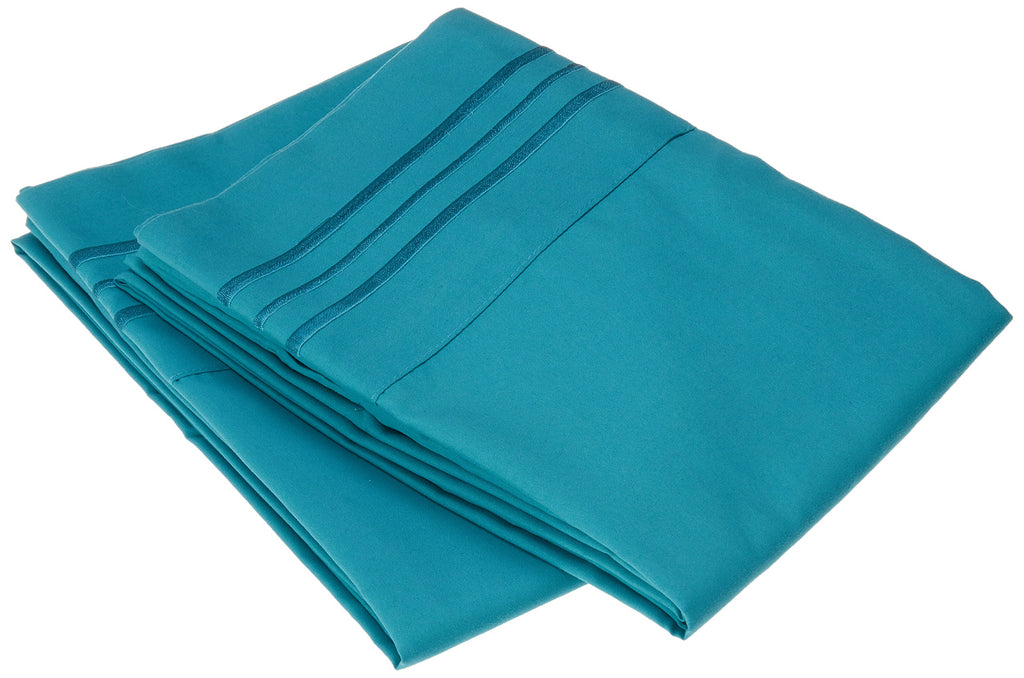Elegant Comfort 1500 Thread Count Wrinkle & Fade Resistant Egyptian Quality Ultra Soft Luxurious 2-Piece Pillowcases, King Size,